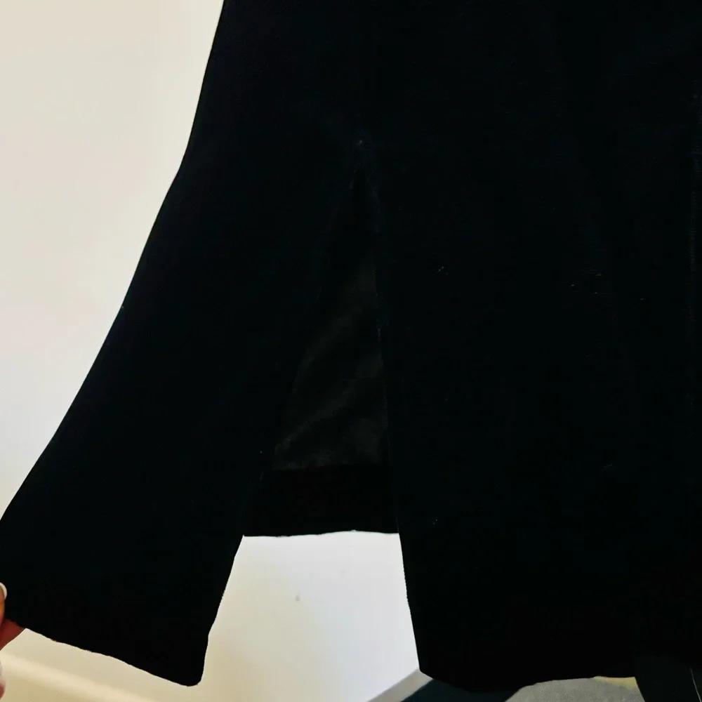 Vintage Jessica Howard Sz 6 One Shoulder Red Satin Bow and Black Velvet Dress - Picture 9 of 16